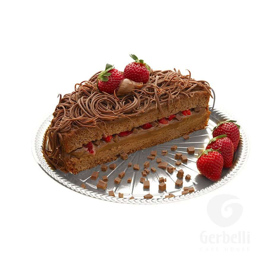 Bolo de Strogonoff de Chocolate com Morango